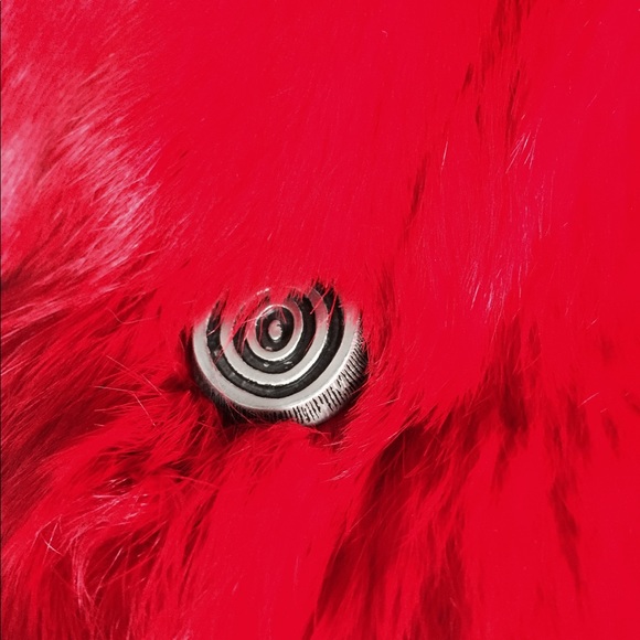 One of a kind! Vintage ❤️RED❤️ rabbit fur coat! ⭐️ - Picture 7 of 7