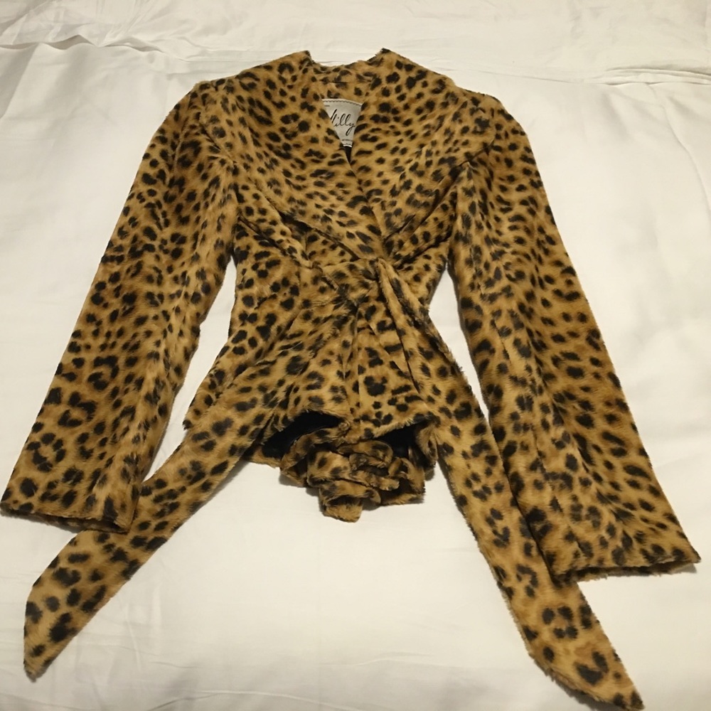 Milly leopard print jacket