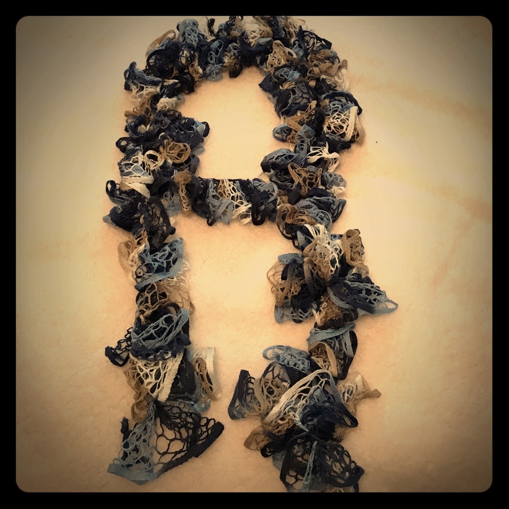 Hand crocheted scarf. Never used.