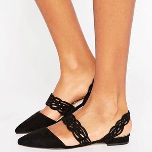 NWOT ASOS LATTICE Ballet Flats Size 8