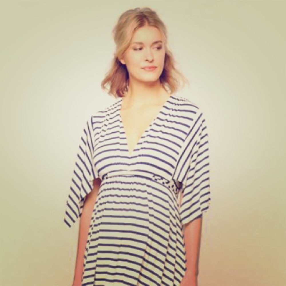 Rachel Pally Striped Caftan Maternity Maxi Dress