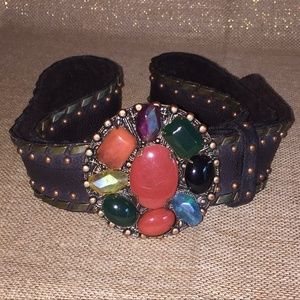 Jeweled Buckle Belt