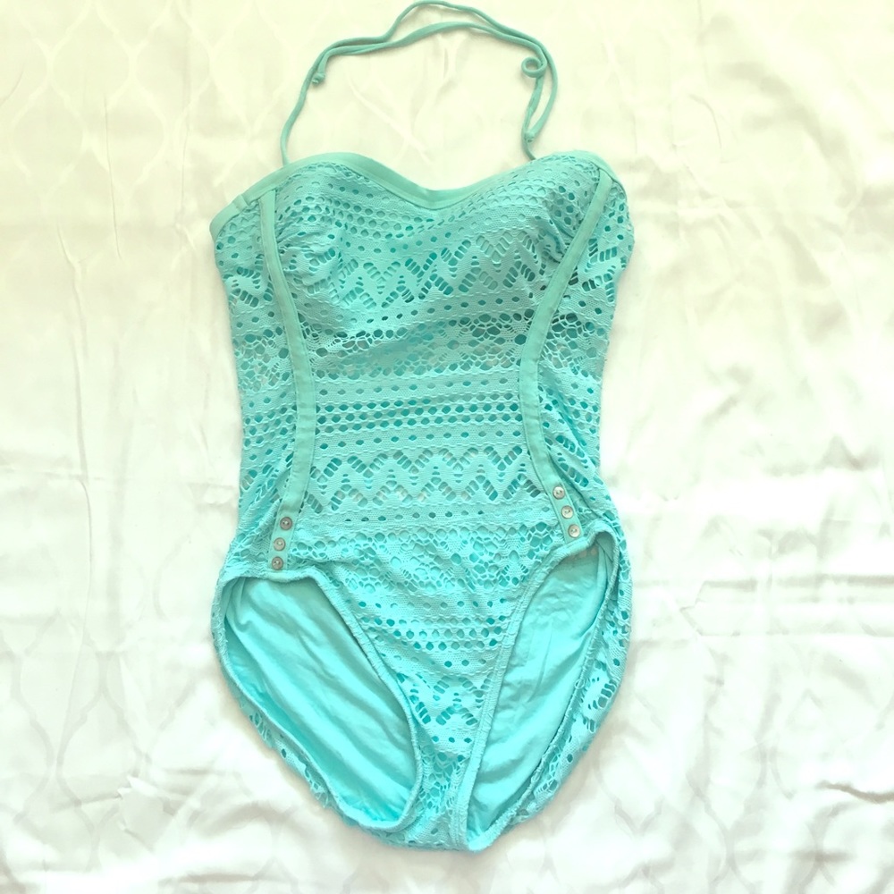 Robin Piconne crochet one piece swimsuit