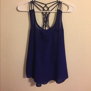 Blue Racerback Shirt