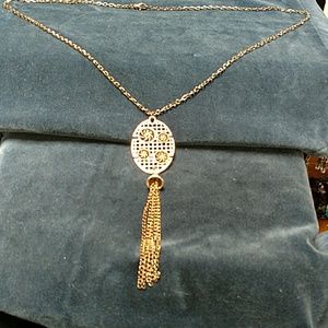 Rose-gold colored necklace