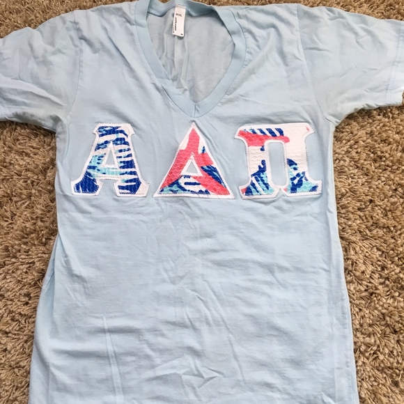 Lilly Pulitzer Tops - Alpha Delta Pi LILY Letters American Apparel