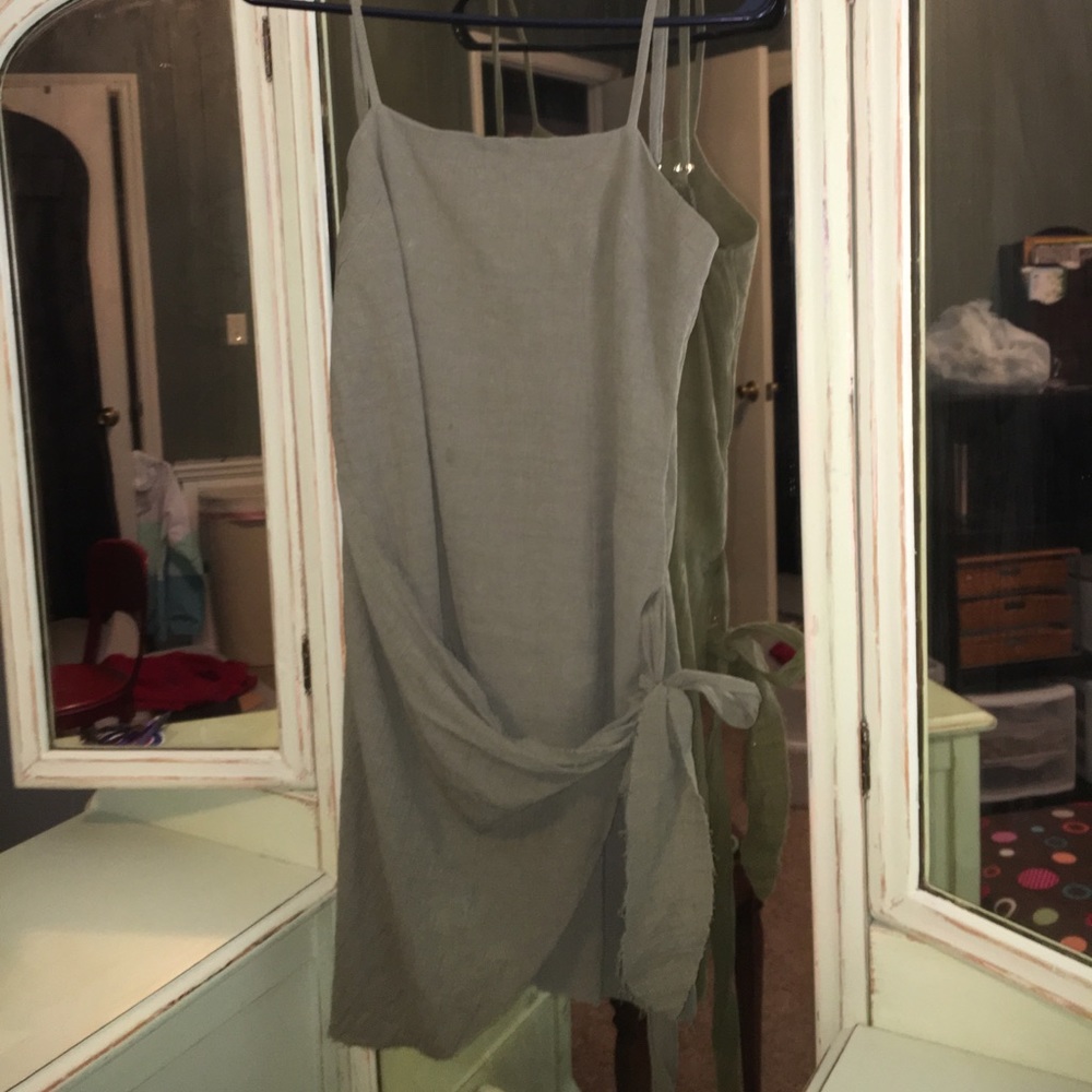Army Green mini dress