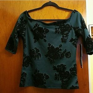 Reduced for @ashleyalbo Floral Embroidery Top