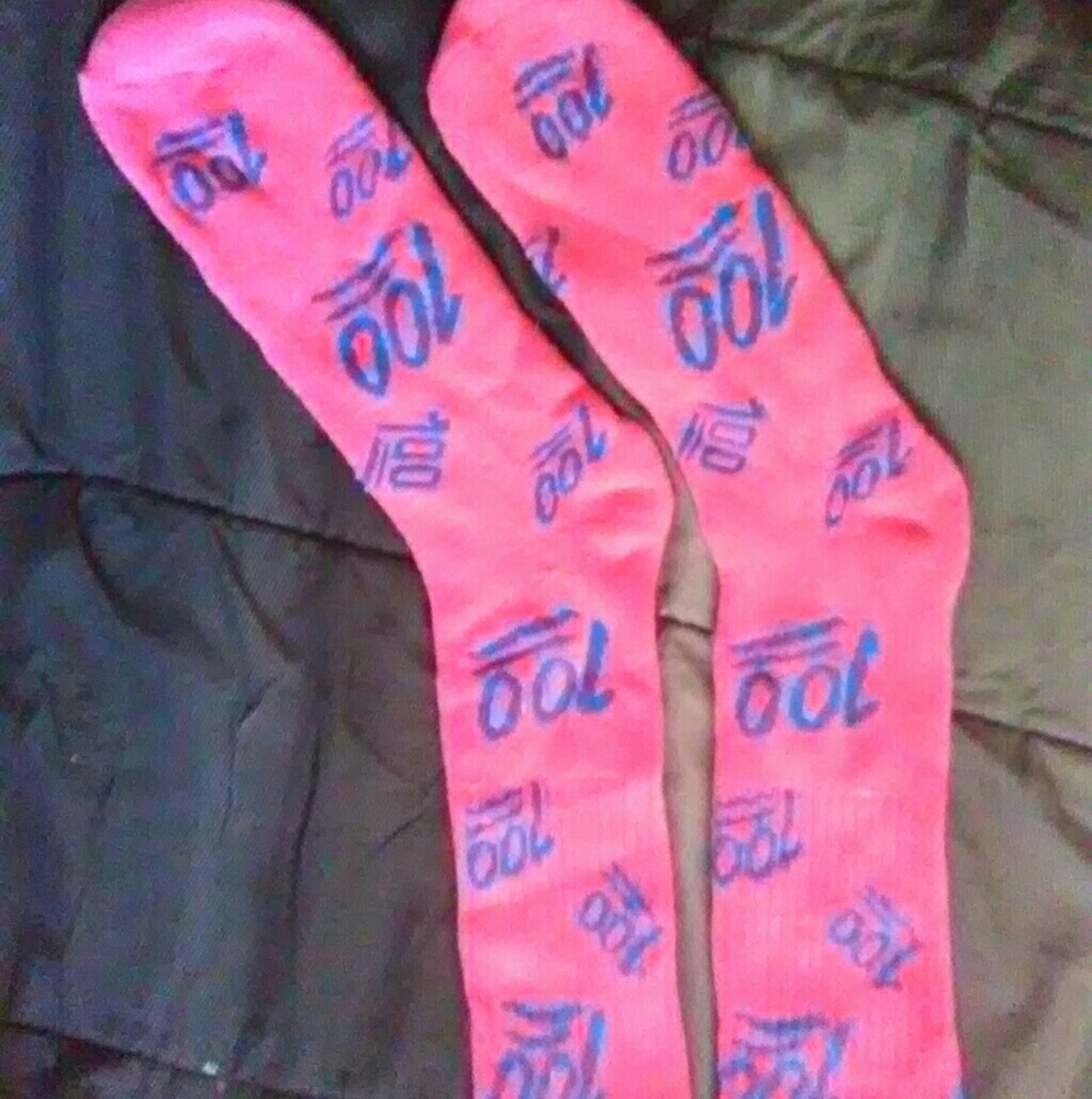 Urban socks 💯 emoji Pink/blue