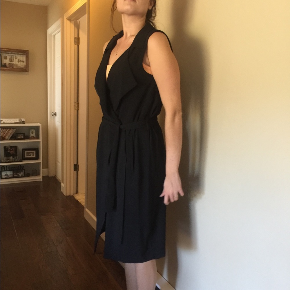 Black wrap dress