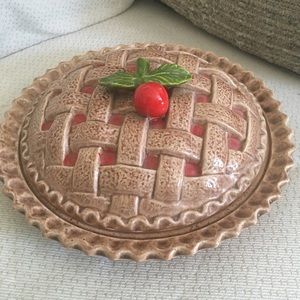Cherry Pie Plate and Cover