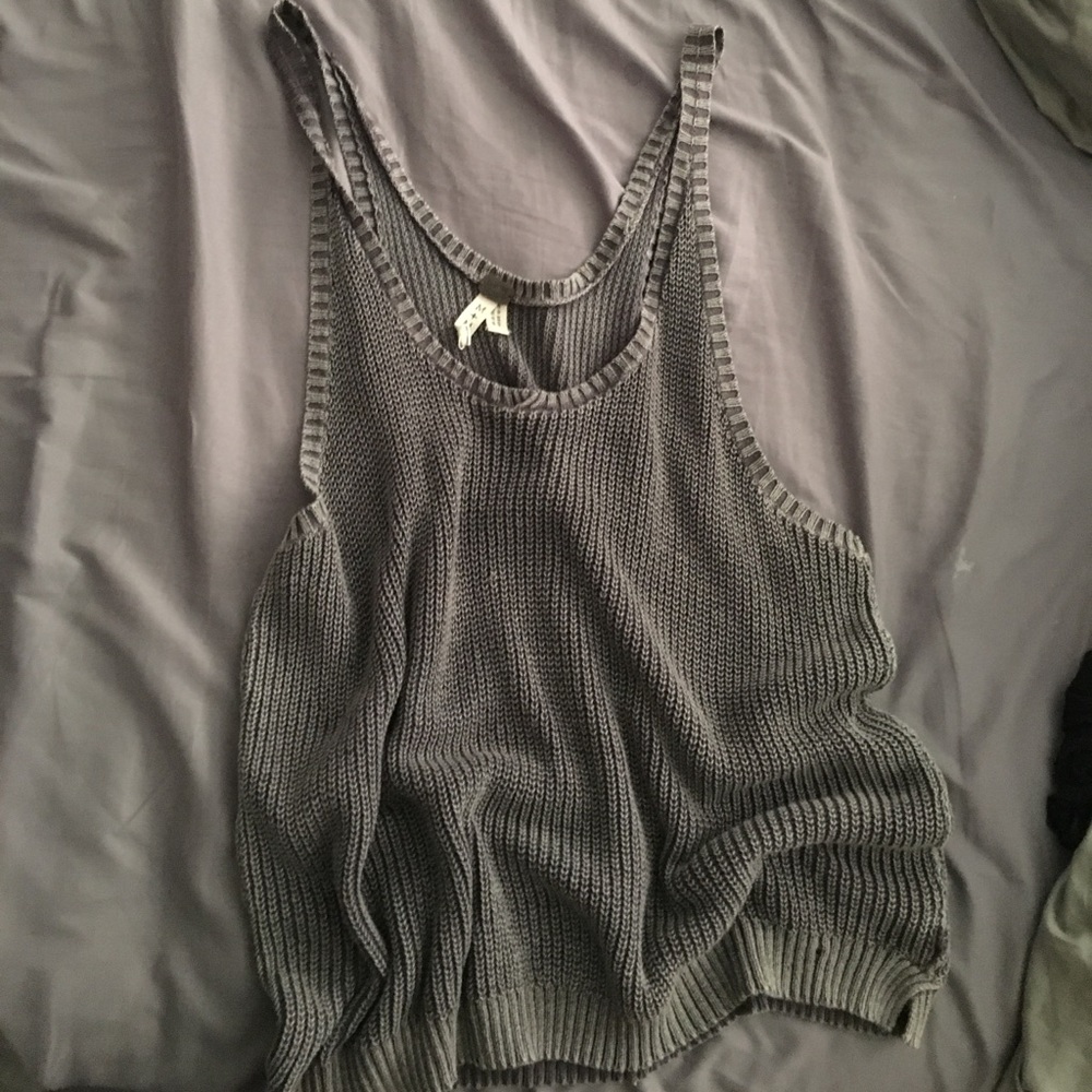 ‼️Free people gray knit top !