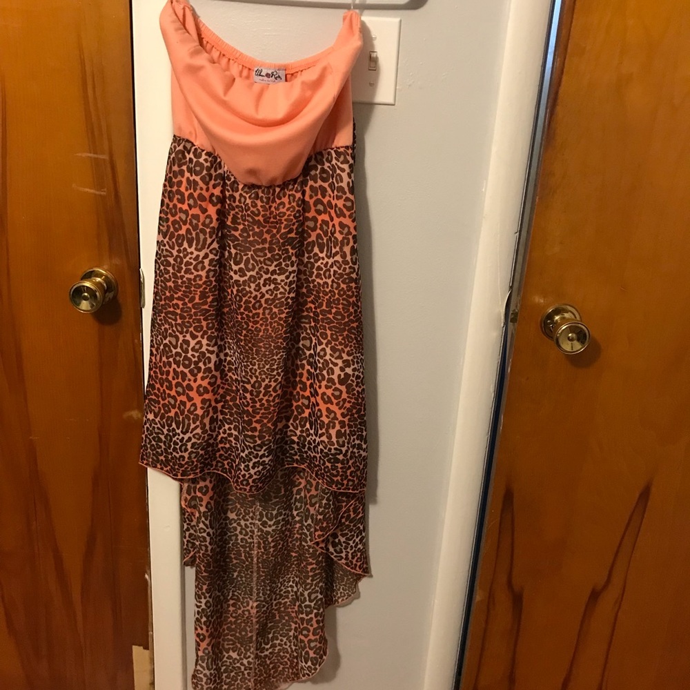 High love animal print dress