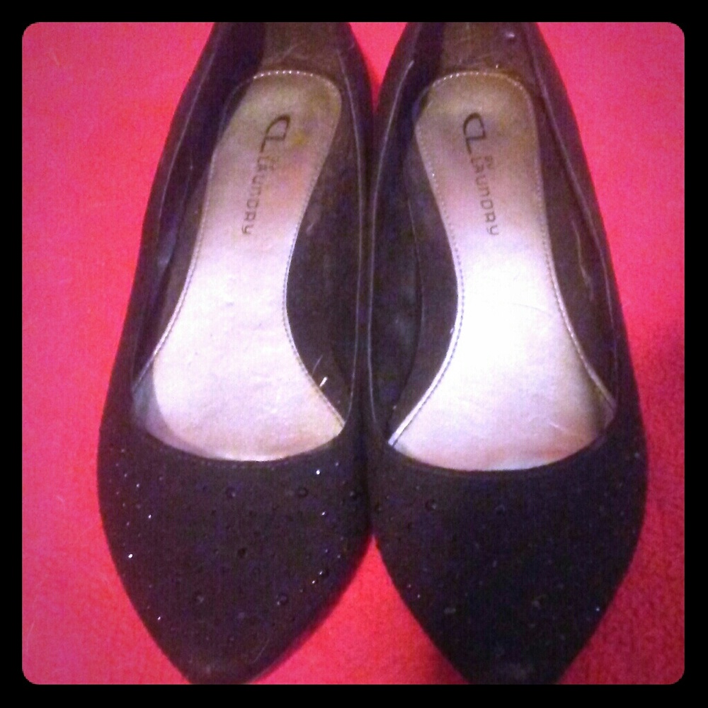 Balck studded flats