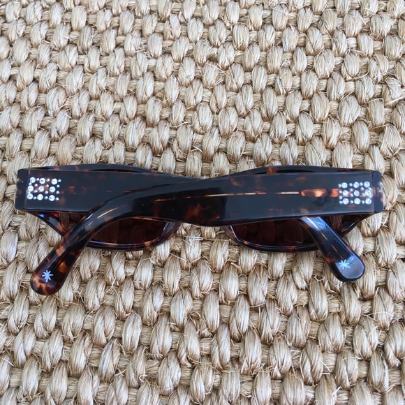 Vintage Cynthia Rowley Vintage Crystal Tortoise Sunglasses main image 5