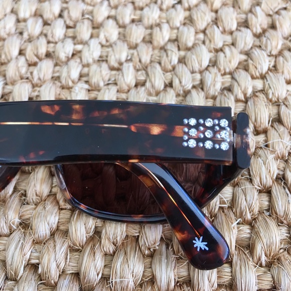 Vintage Cynthia Rowley Vintage Crystal Tortoise Sunglasses