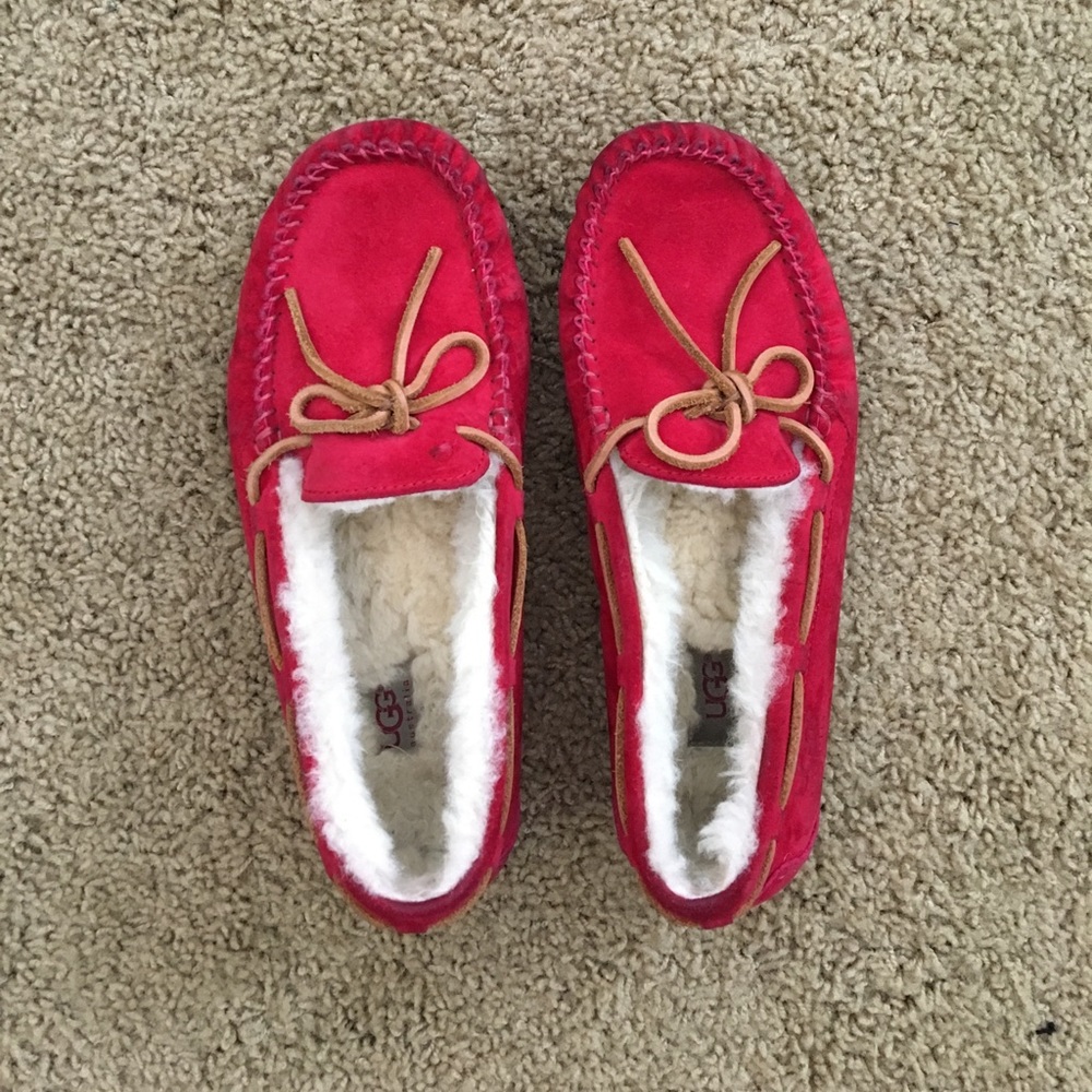 Red UGG Moccasins