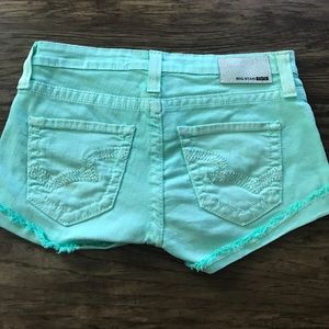 Big Star Mint Shorts, Size 28
