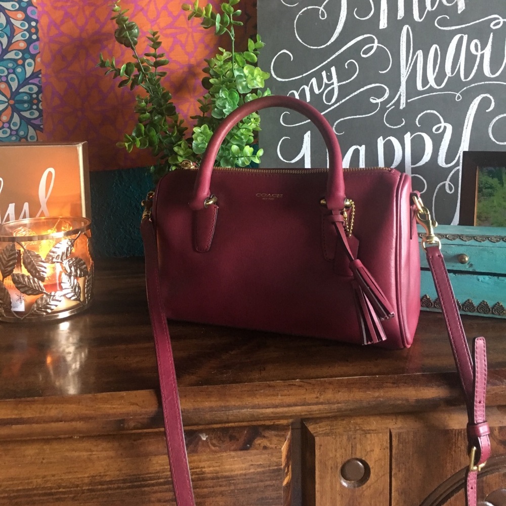 Coach Plum mini satchel