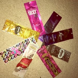 Tanning lotion packets