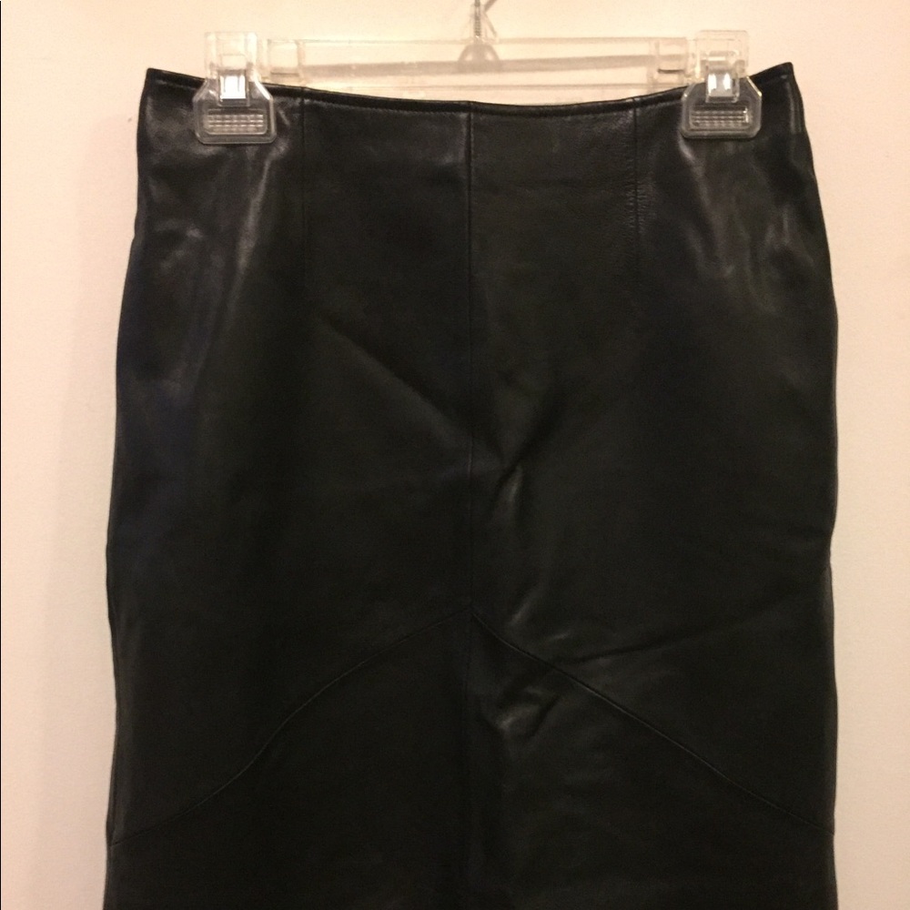Vintage Genuine Leather Skirt