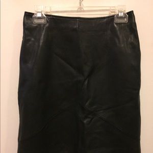 Vintage Genuine Leather Skirt