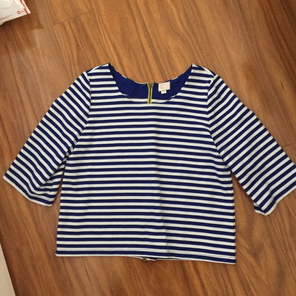 Anthropologie Striped Knit Blouse