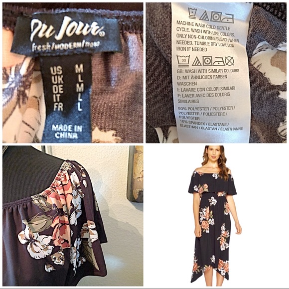 🍂Pretty On/Off the Shoulder Floral Print Dress🍂 - Picture 7 of 7