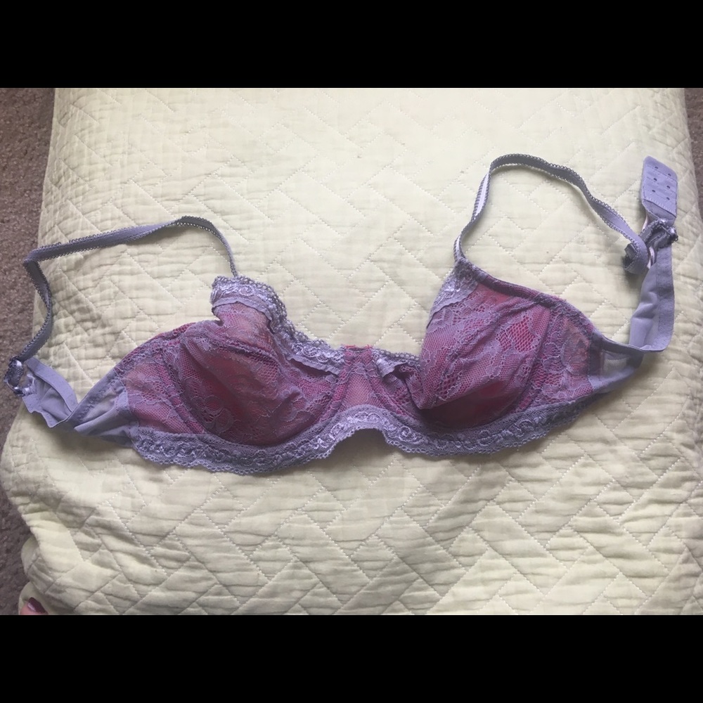 NWOT Grey Lace Bra
