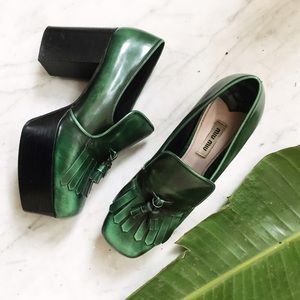 SOLD Miu Miu f/w 12 platform brogues