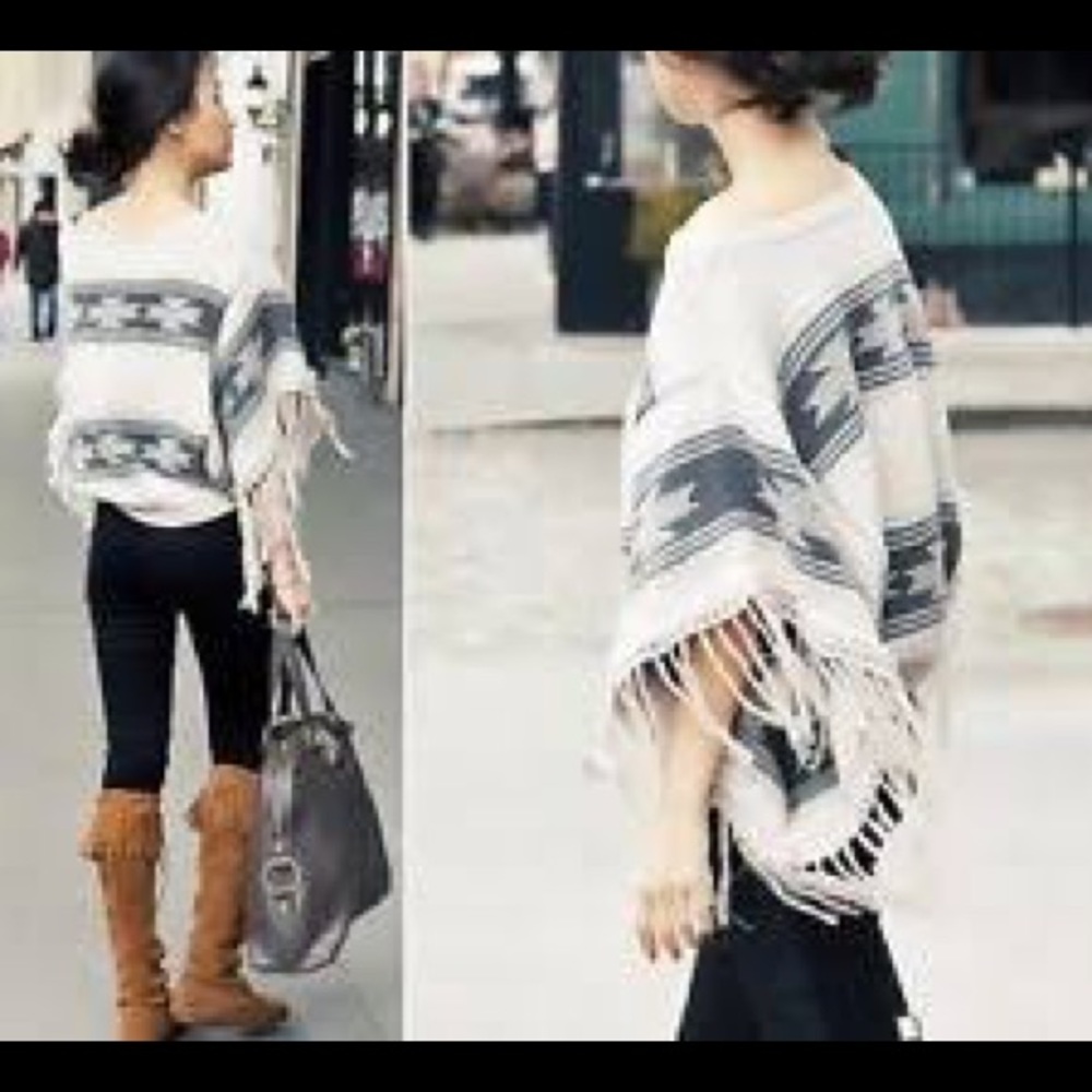 Topshop knit poncho!