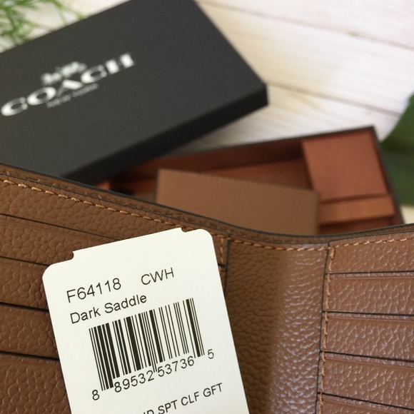 NWT COACH Men ID Wallet  Gift Set - Picture 3 of 8