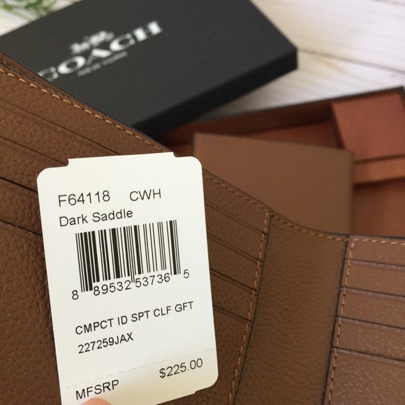 NWT COACH Men ID Wallet  Gift Set - Picture 4 of 8