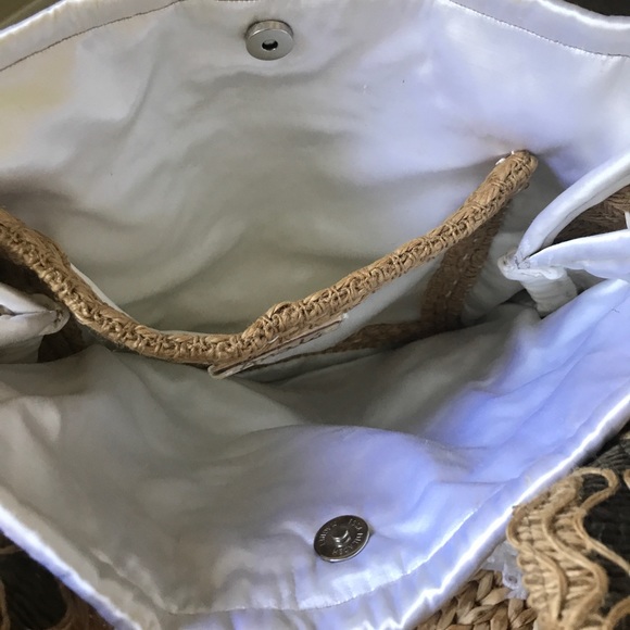 ONE OF A KIND HANDMADE NATURAL BAG. XL. WHITE. - Picture 7 of 8