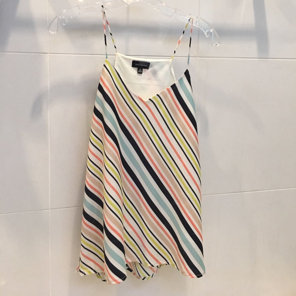 Spaghetti strap tank.