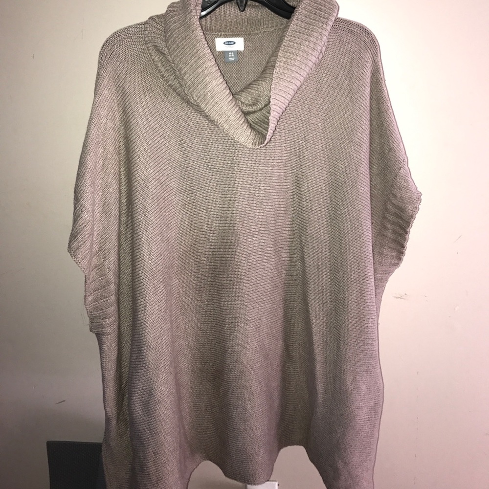 Super comfy poncho sweater from Old Navy