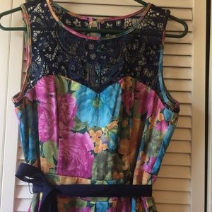 Tatyana retro lace sateen dress Bettie Page NWT