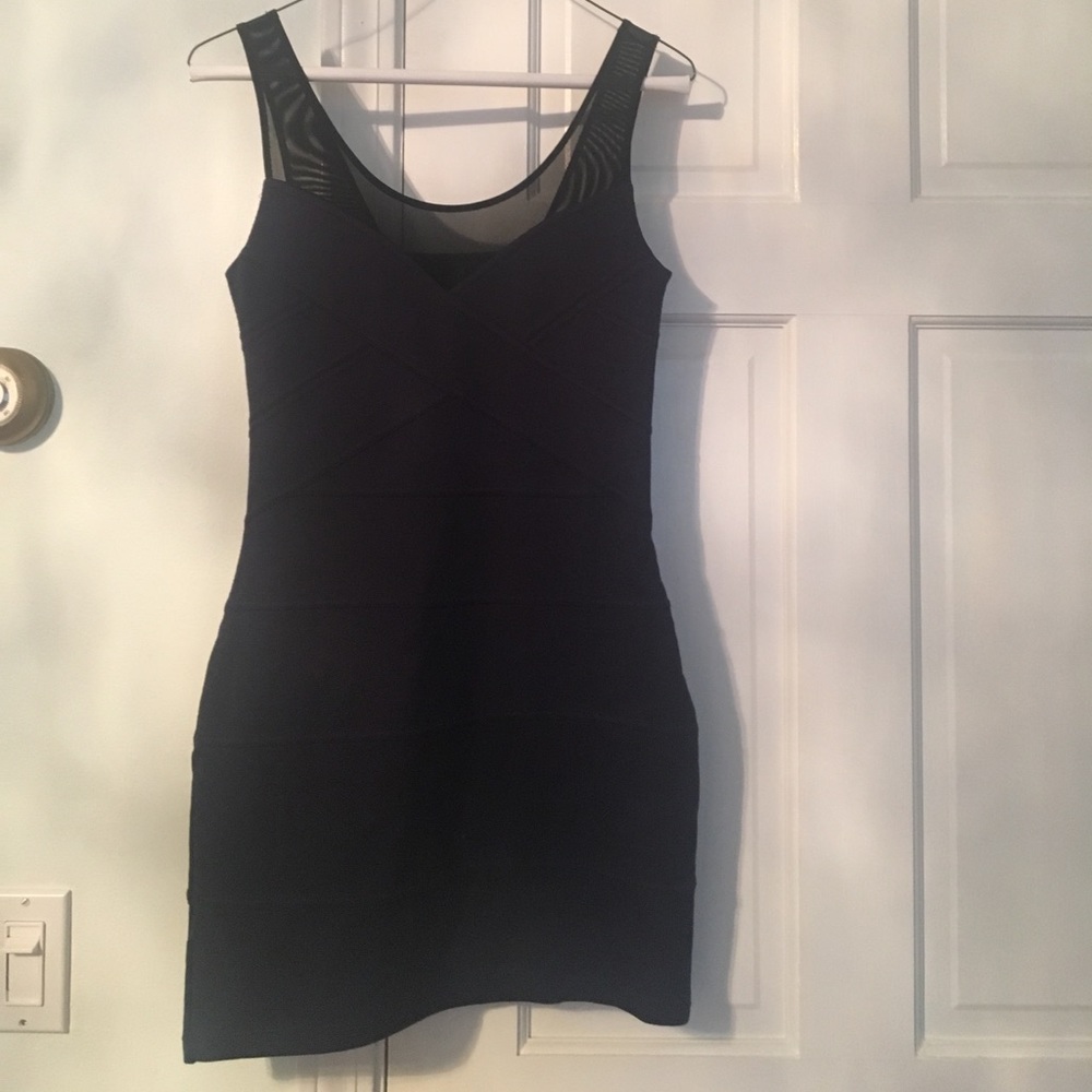 Express bandage dress navy xs