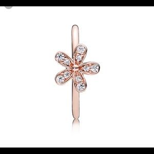 💎PANDORA💎 rose gold flower ring