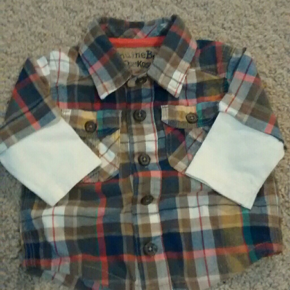 Oshkosh plaid button down