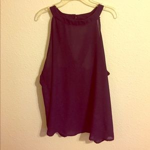 Purple Casual Tank