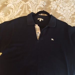 Burberry Black Men's Polo Large