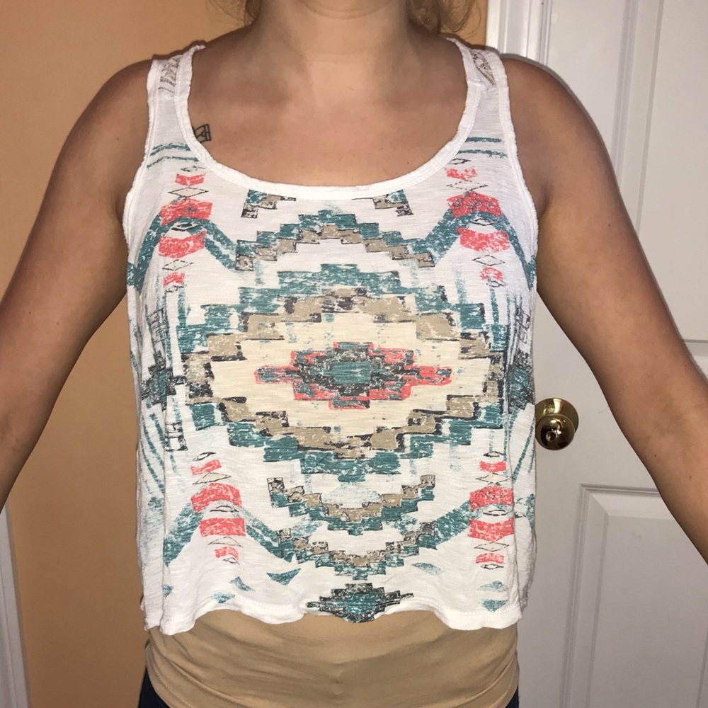 Aztec Lace Racerback Top - Picture 2 of 2