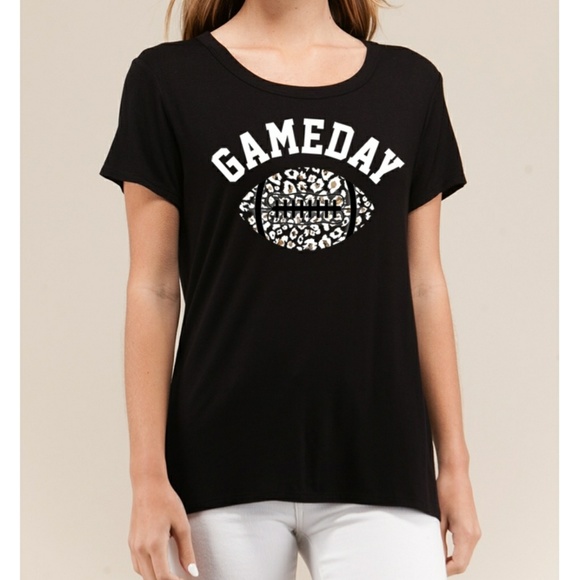 Gameday Black Leopard Tee - Picture 4 of 4