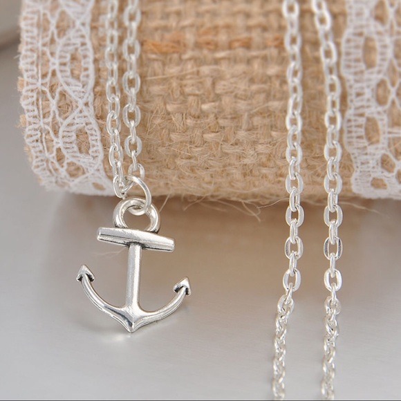 ⚓Silver Nautical Anchor Pendant Necklace - Picture 3 of 3