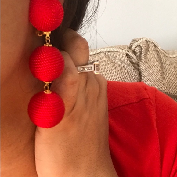Red Earrings - Picture 2 of 2