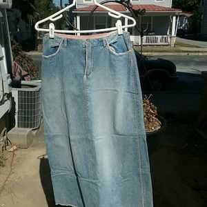 Sundance Catalog Denim Jean Skirt