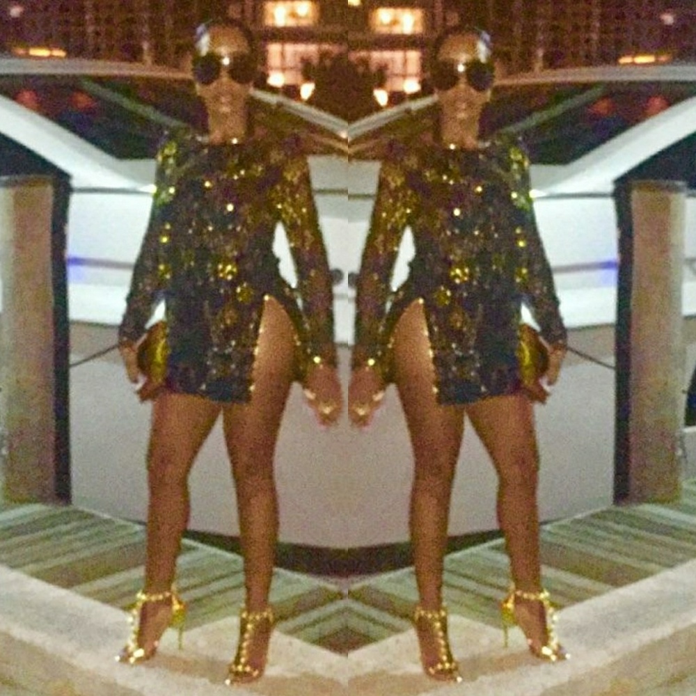 Vintage Papell Boutique Beaded Shift Dress
