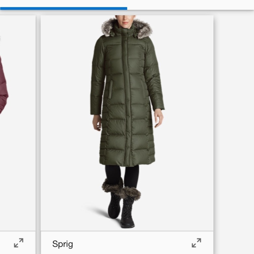 Eddie Bauer long winter down coat!
