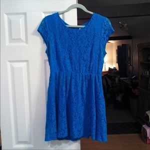 Blue lace dress for Baby Taco only